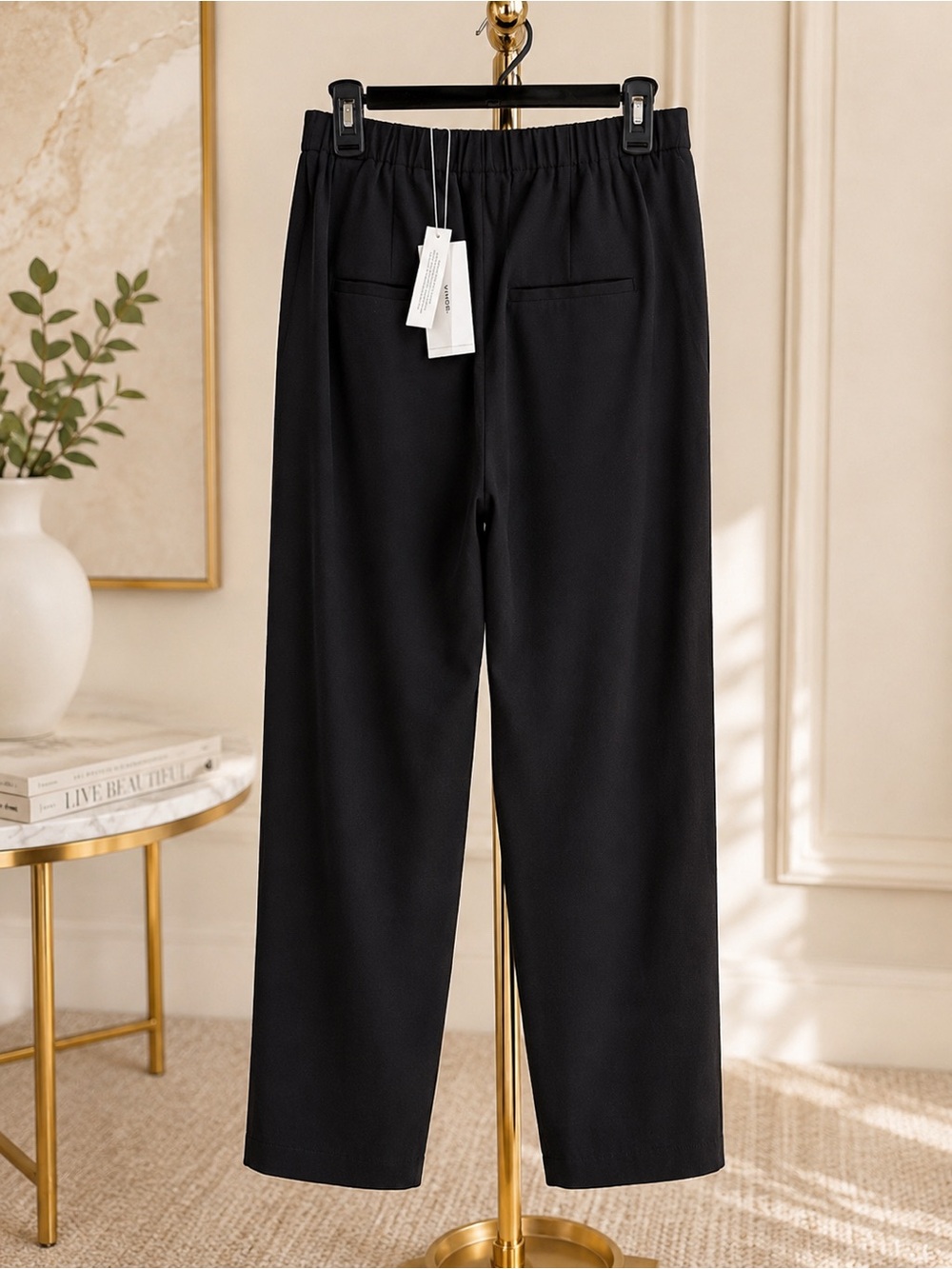 Vince Black Tailored Trousers - Picture 3 of 8